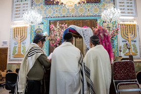 مراسم دعای کلیمیان برای سلامتی مقام معظم رهبری بمناسبت دهه فجر 